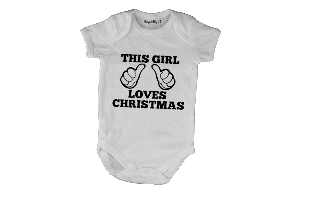 This Girl Loves Christmas - Baby Grow
