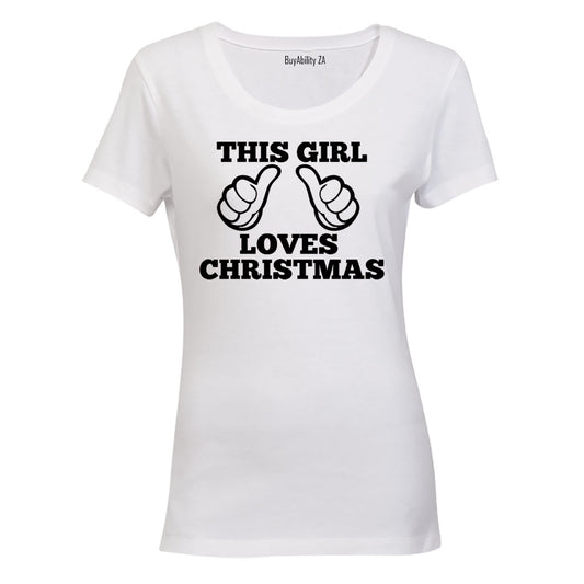 This Girl Loves Christmas - Ladies - T-Shirt