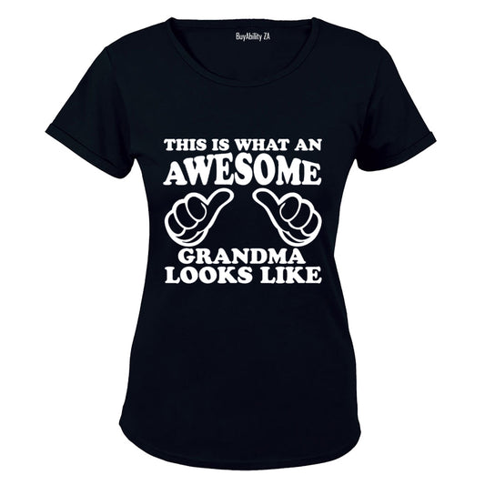 This is What an Awesome Grandma Looks Like - Ladies - T-Shirt - BuyAbility