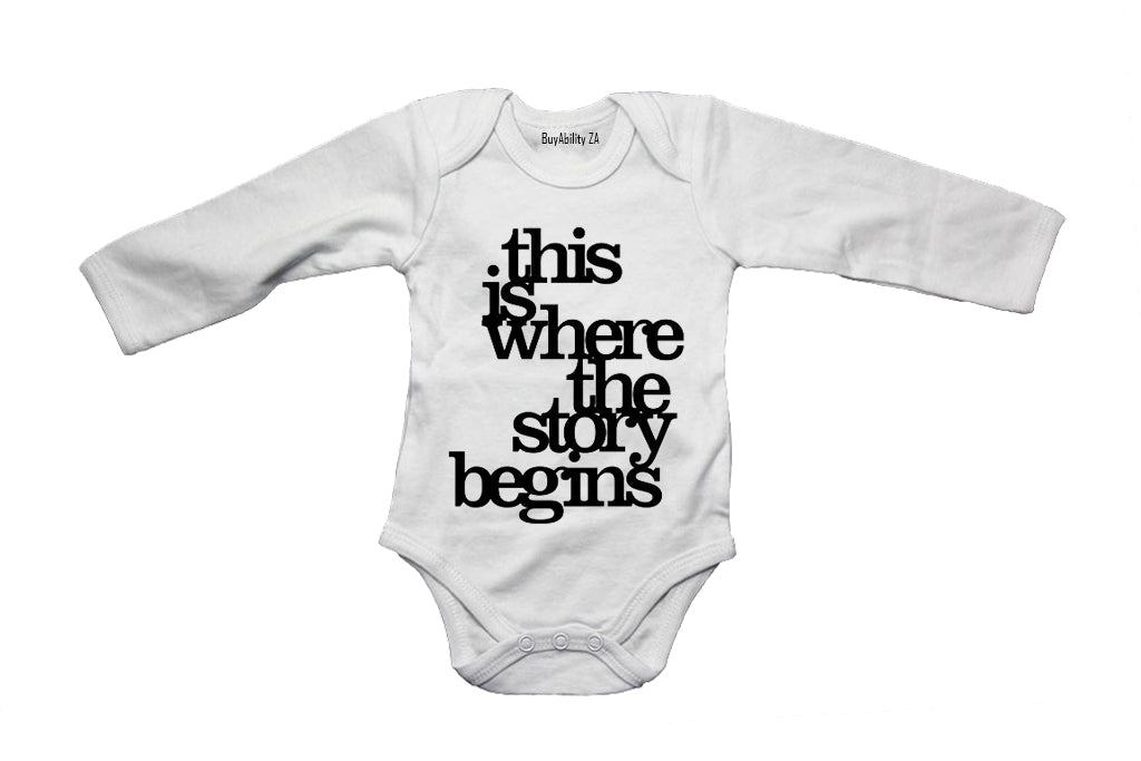 This is Where the Story Begins - Baby Grow
