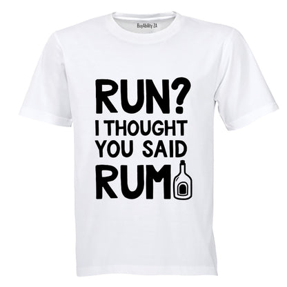 Thought You Said RUM - Adults - T-Shirt - BuyAbility South Africa