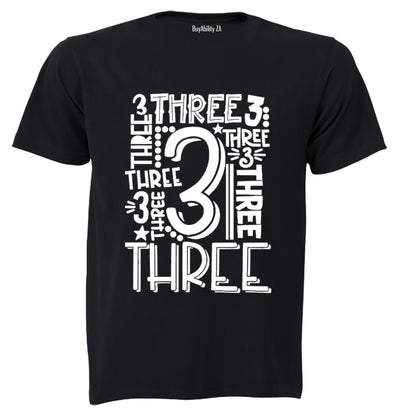 Three - Kids T-Shirt