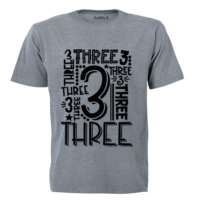 Three - Kids T-Shirt