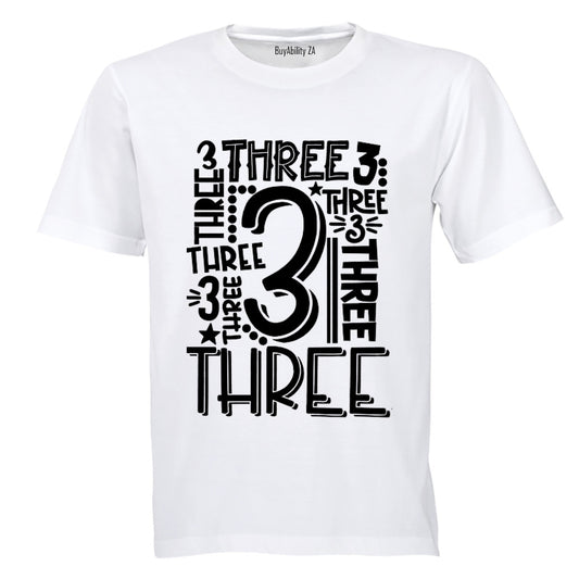 Three - Kids T-Shirt