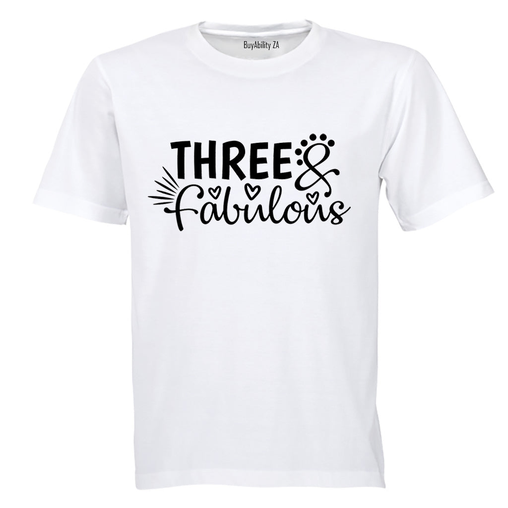 Three and Fabulous - Kids T-Shirt - BuyAbility South Africa