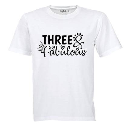 Three and Fabulous - Kids T-Shirt - BuyAbility South Africa