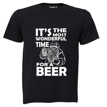 Time for a Beer - Christmas - Adults - T-Shirt