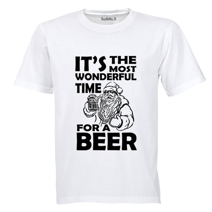 Time for a Beer - Christmas - Adults - T-Shirt