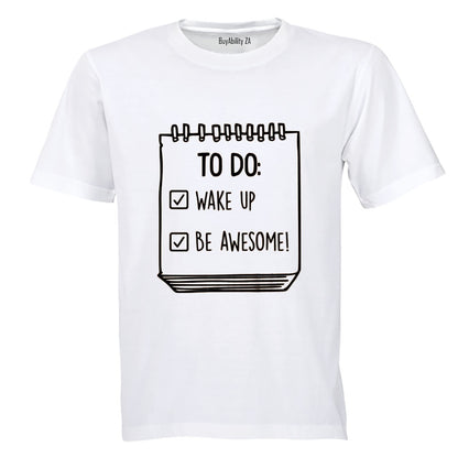To Do - Be Awesome - Adults - T-Shirt - BuyAbility South Africa