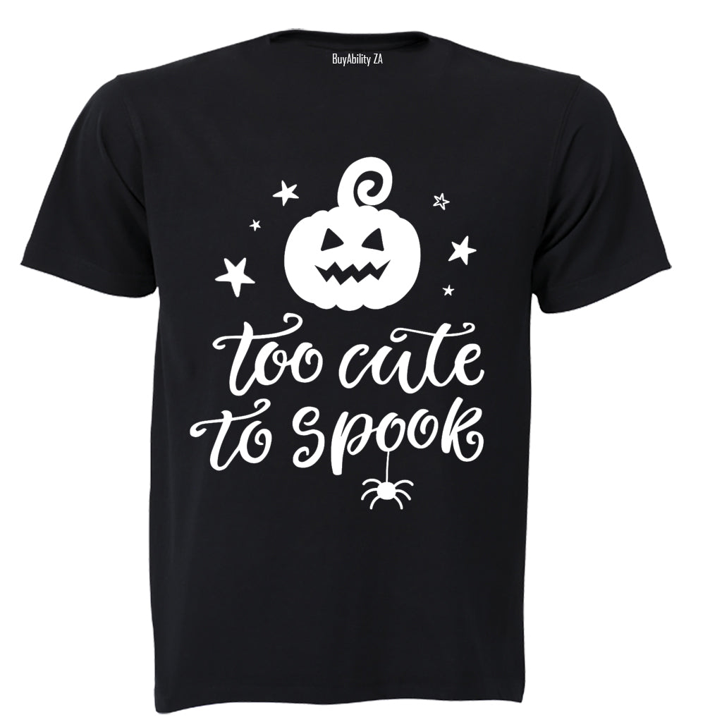 Too Cute to Spook - Pumpkin - Halloween - Kids T-Shirt