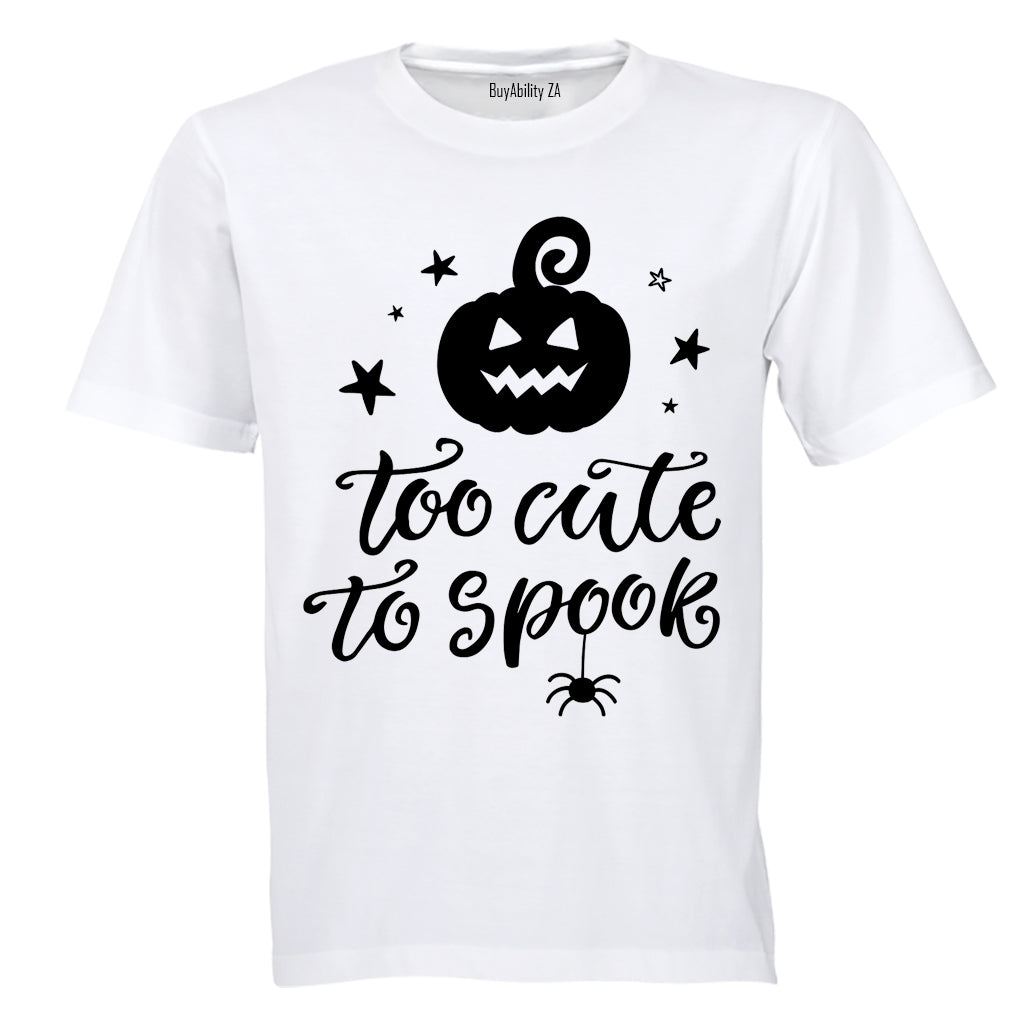 Too Cute to Spook - Pumpkin - Halloween - Kids T-Shirt