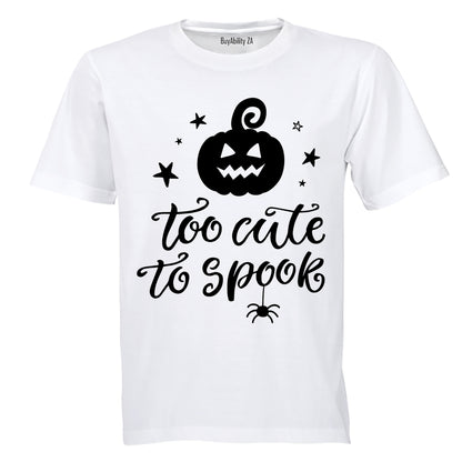 Too Cute to Spook - Pumpkin - Halloween - Kids T-Shirt