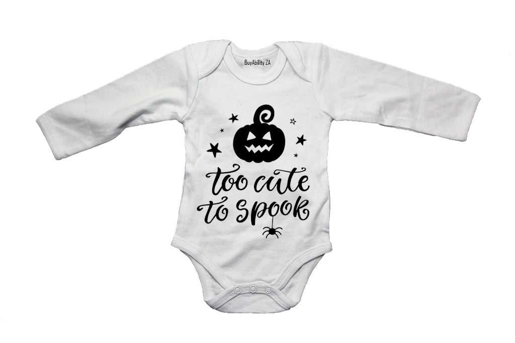 Too Cute to Spook - Pumpkin - Halloween - Baby Grow