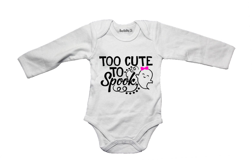 Too Cute to Spook - Ghost - Halloween - Baby Grow