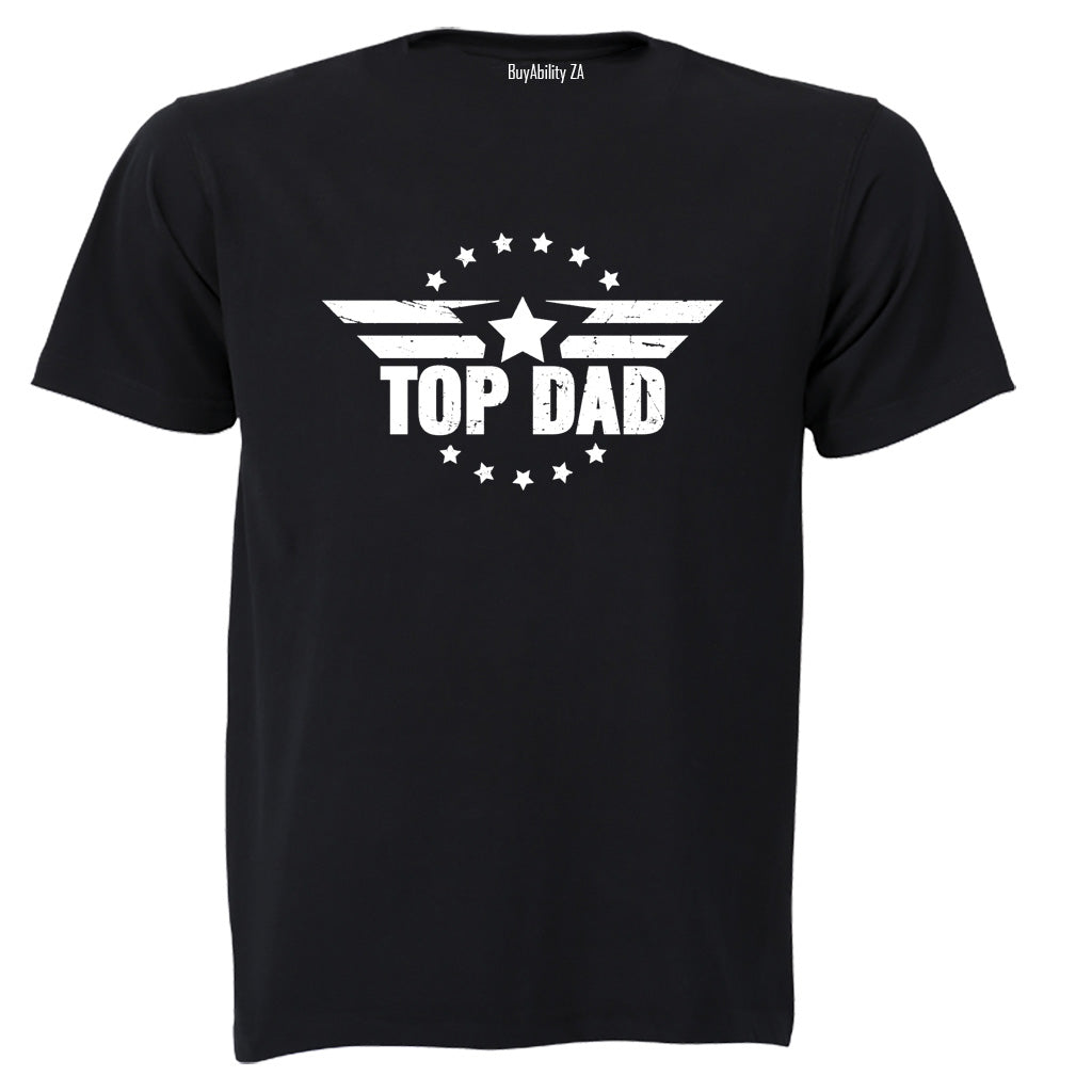 Top Dad - Stars - Adults - T-Shirt - BuyAbility