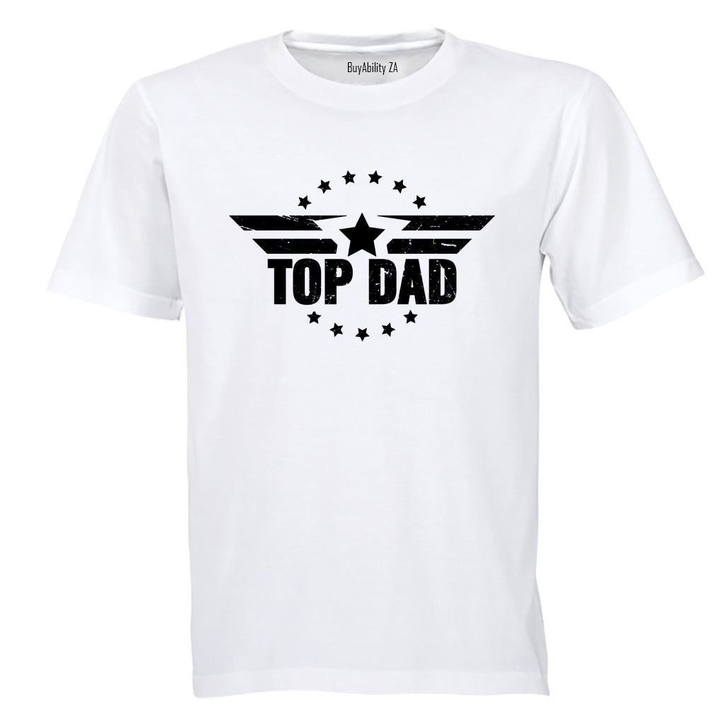 Top Dad - Stars - Adults - T-Shirt - BuyAbility