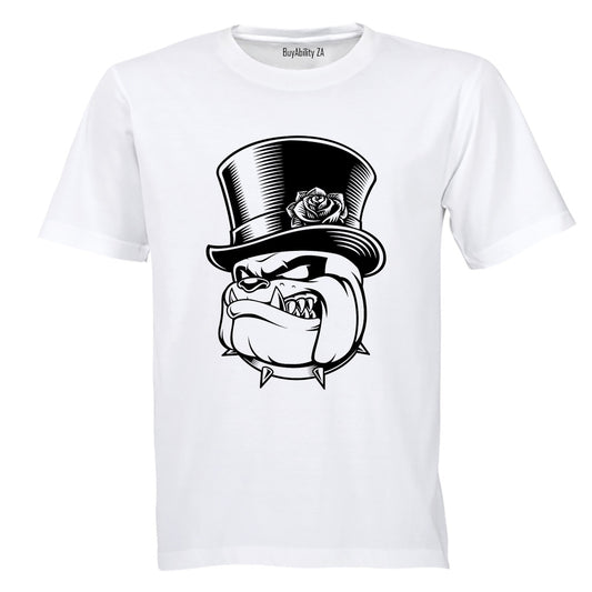 Top Hat Bulldog - Adults - T-Shirt