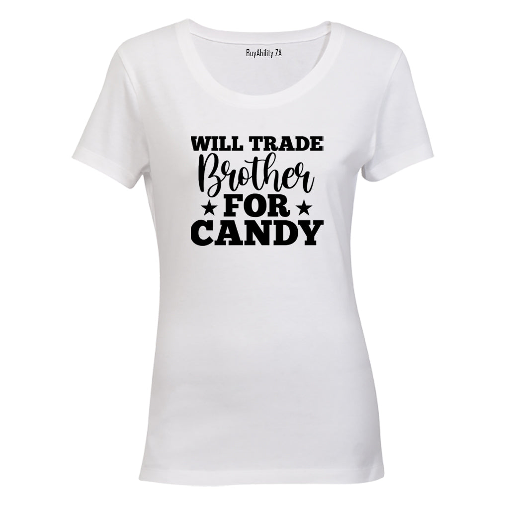 Trade Brother for Candy - Halloween - Ladies - T-Shirt