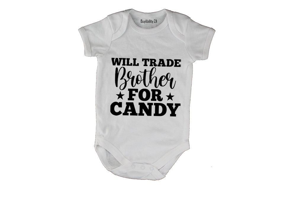 Trade Brother for Candy - Halloween - Baby Grow