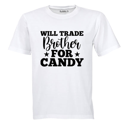 Trade Brother for Candy - Halloween - Adults - T-Shirt