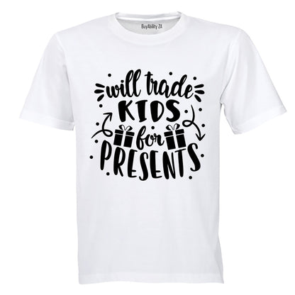 Trade Kids for Presents - Christmas  - Adults - T-Shirt