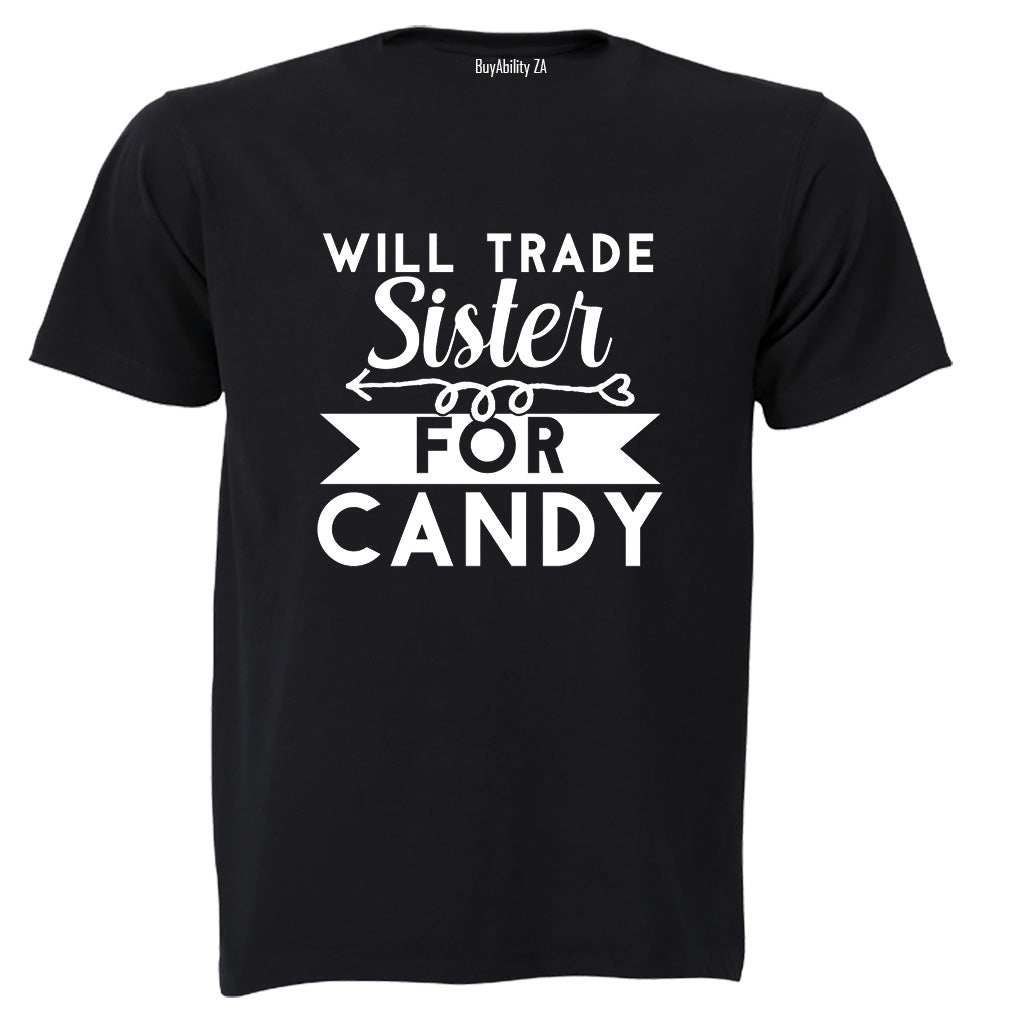 Trade Sister for Candy - Halloween - Kids T-Shirt