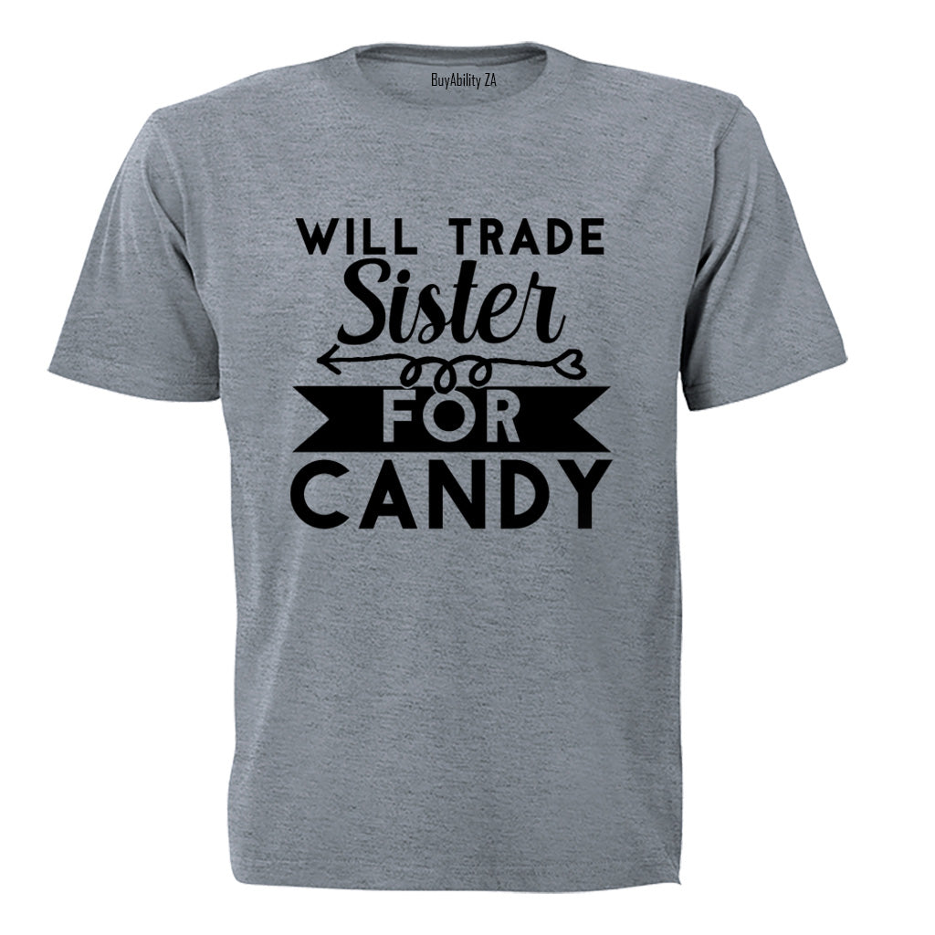 Trade Sister for Candy - Halloween - Kids T-Shirt