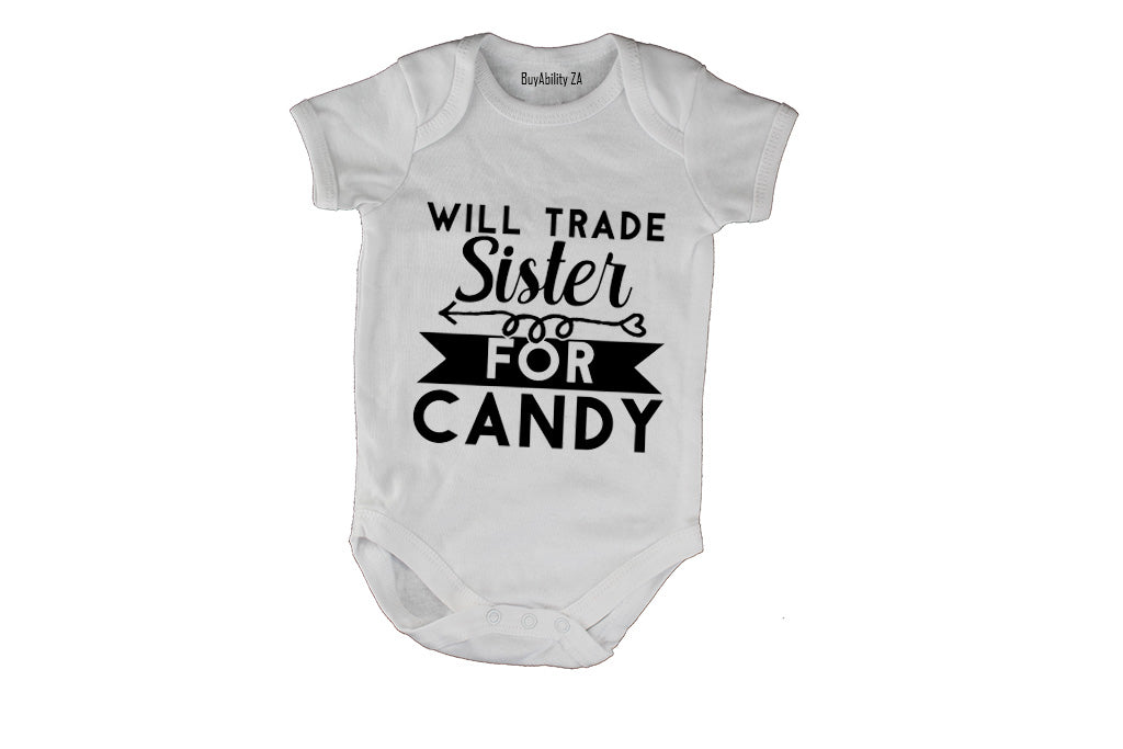 Trade Sister for Candy - Halloween - Baby Grow