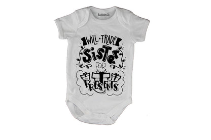 Trade Sister for Presents - Christmas - Baby Grow