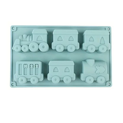 Silicone Train-Shaped Baking Mould - BuyAbility