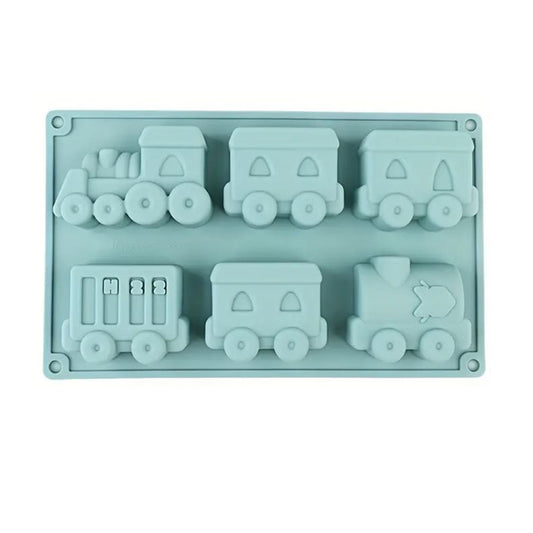 Silicone Train-Shaped Baking Mould - BuyAbility