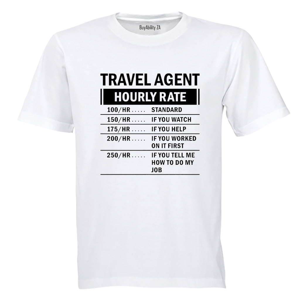 Travel Agent Rates - Adults - T-Shirt - BuyAbility South Africa