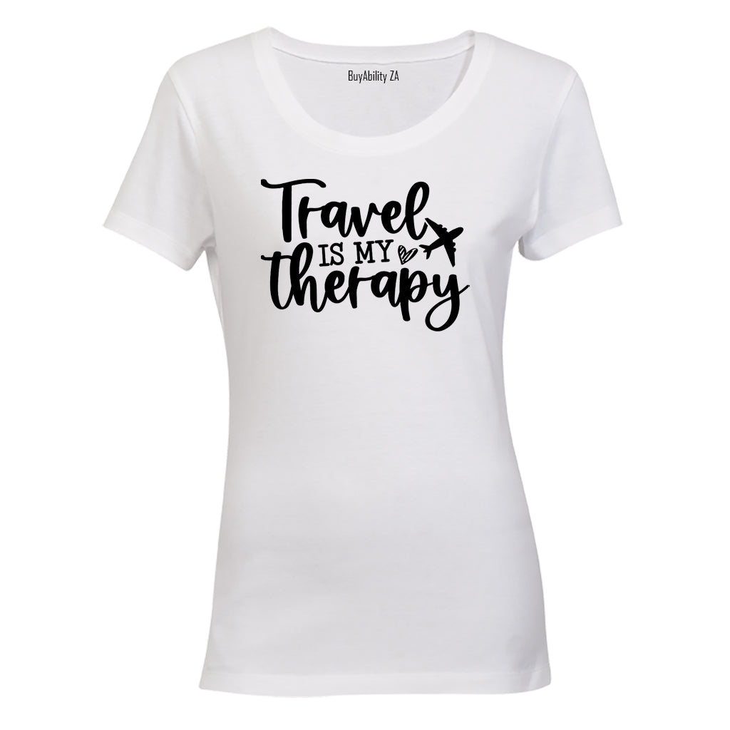 Travel is my Therapy - Ladies - T-Shirt - BuyAbility South Africa