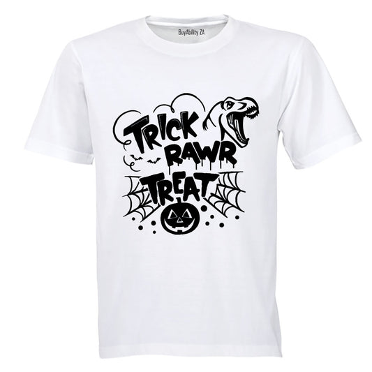 Trick RAWR Treat - Dino - Halloween - Kids T-Shirt