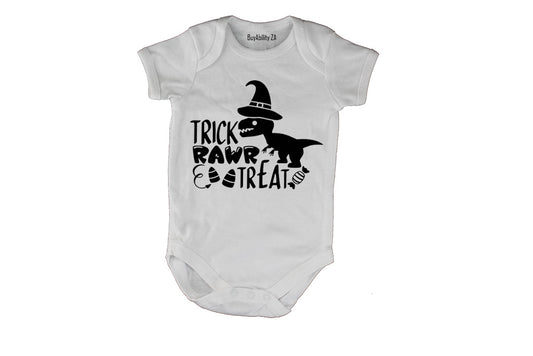 Trick Rawr Treat - Halloween - Baby Grow