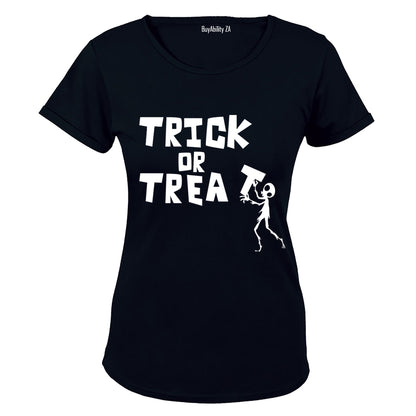 Trick or Treat Zombie - Halloween Inspired - Ladies - T-Shirt