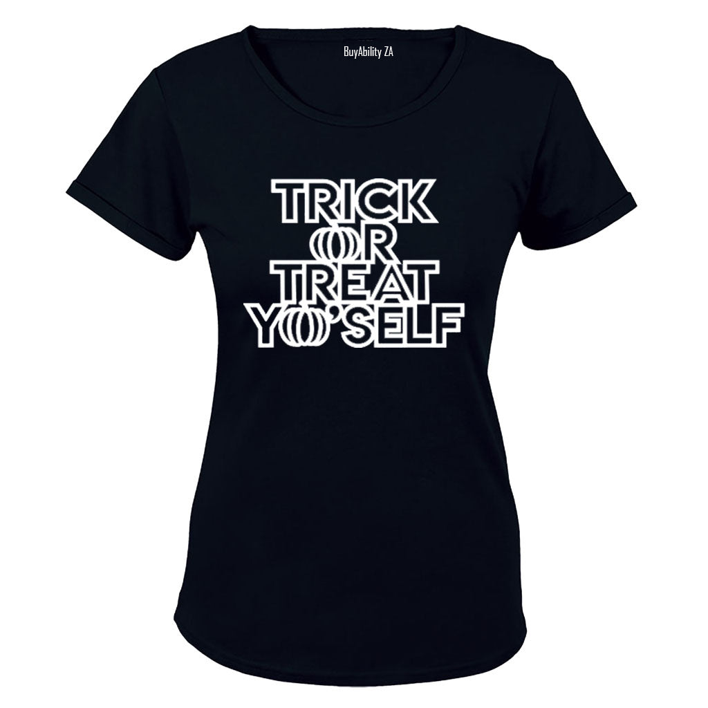 Trick or Treat Yo'Self - Halloween Inspired - Ladies - T-Shirt