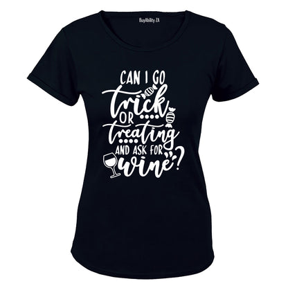 Trick or Wine - Halloween - Ladies - T-Shirt