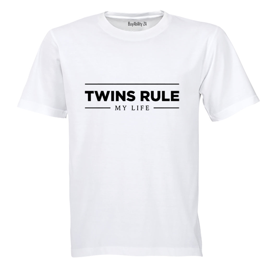 Twins Rule... My Life - Adults - T-Shirt