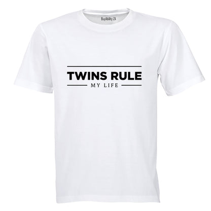Twins Rule... My Life - Adults - T-Shirt