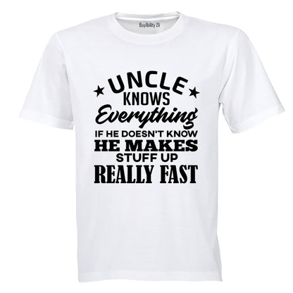 Uncle Knows Everything - Adults - T-Shirt - BuyAbility South Africa