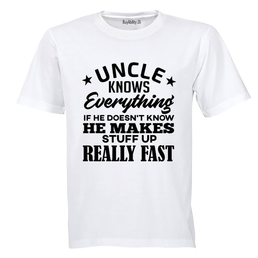Uncle Knows Everything - Adults - T-Shirt - BuyAbility South Africa