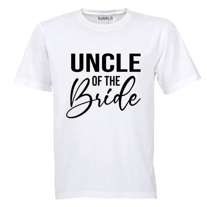 Uncle of The Bride - Adults - T-Shirt