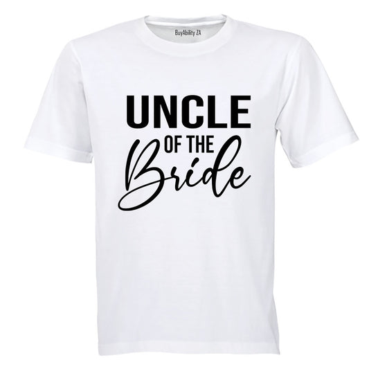 Uncle of The Bride - Adults - T-Shirt