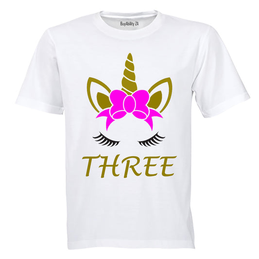 Unicorn - Three - Kids T-Shirt