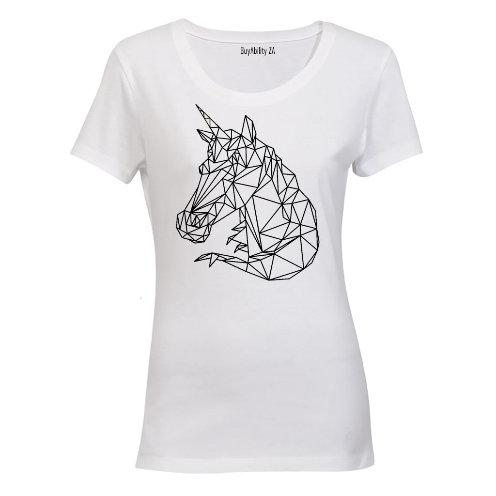Unicorn Stencil - Ladies - T-Shirt - BuyAbility