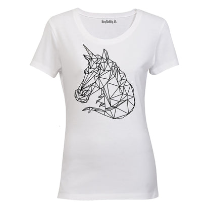 Unicorn Stencil - Ladies - T-Shirt - BuyAbility