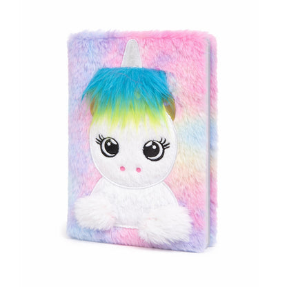 Rainbow Plush Unicorn Notebook - BuyAbility