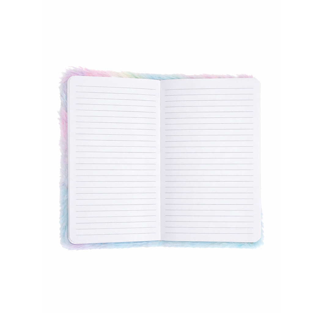 Rainbow Plush Unicorn Notebook - BuyAbility