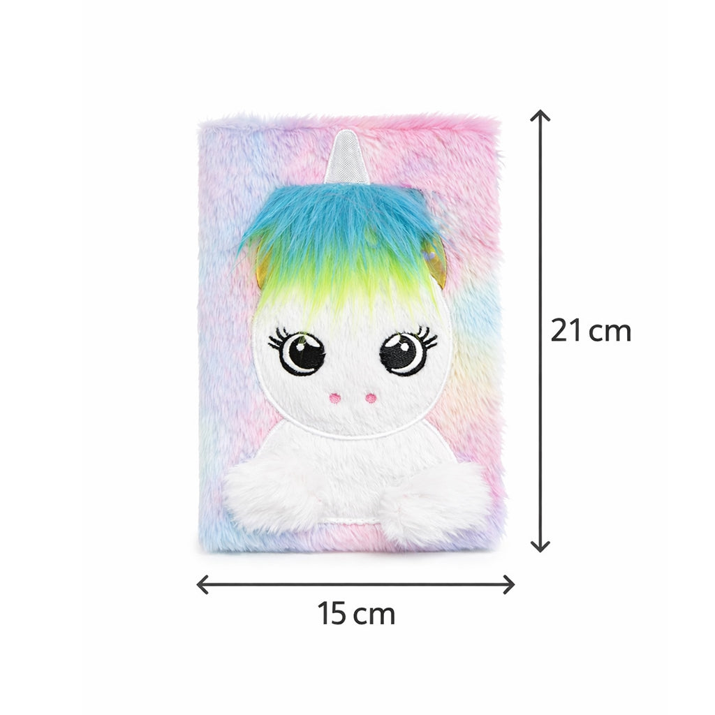 Rainbow Plush Unicorn Notebook - BuyAbility